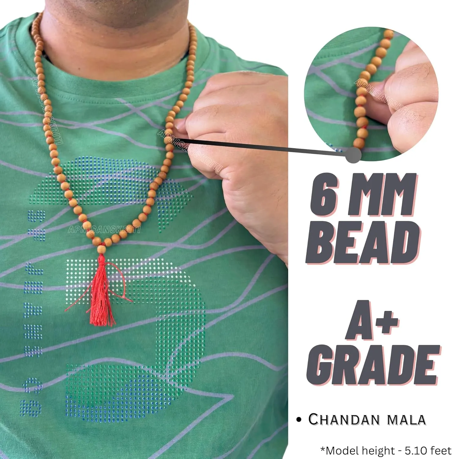 Natural Chandan Mala for Men & Women