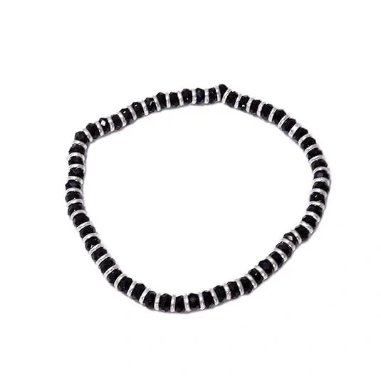 Karungali Black Silver Beaded Bracelet |...