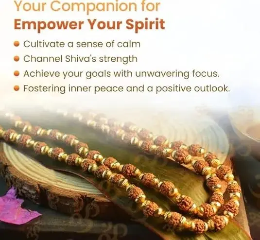 Natural Rudraksha Cap Mala for Men & Women