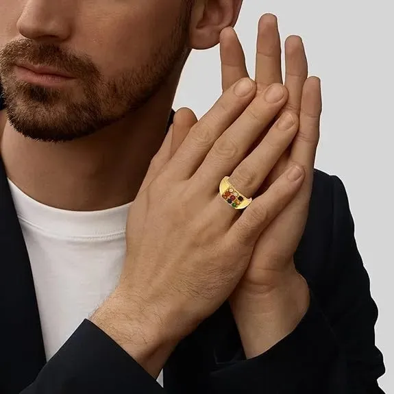 Premium Navratan Stone Ring | Unisex Spiritual Jewelry