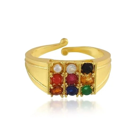 Premium Navratan Stone Ring | Unisex Spiritual Jewelry