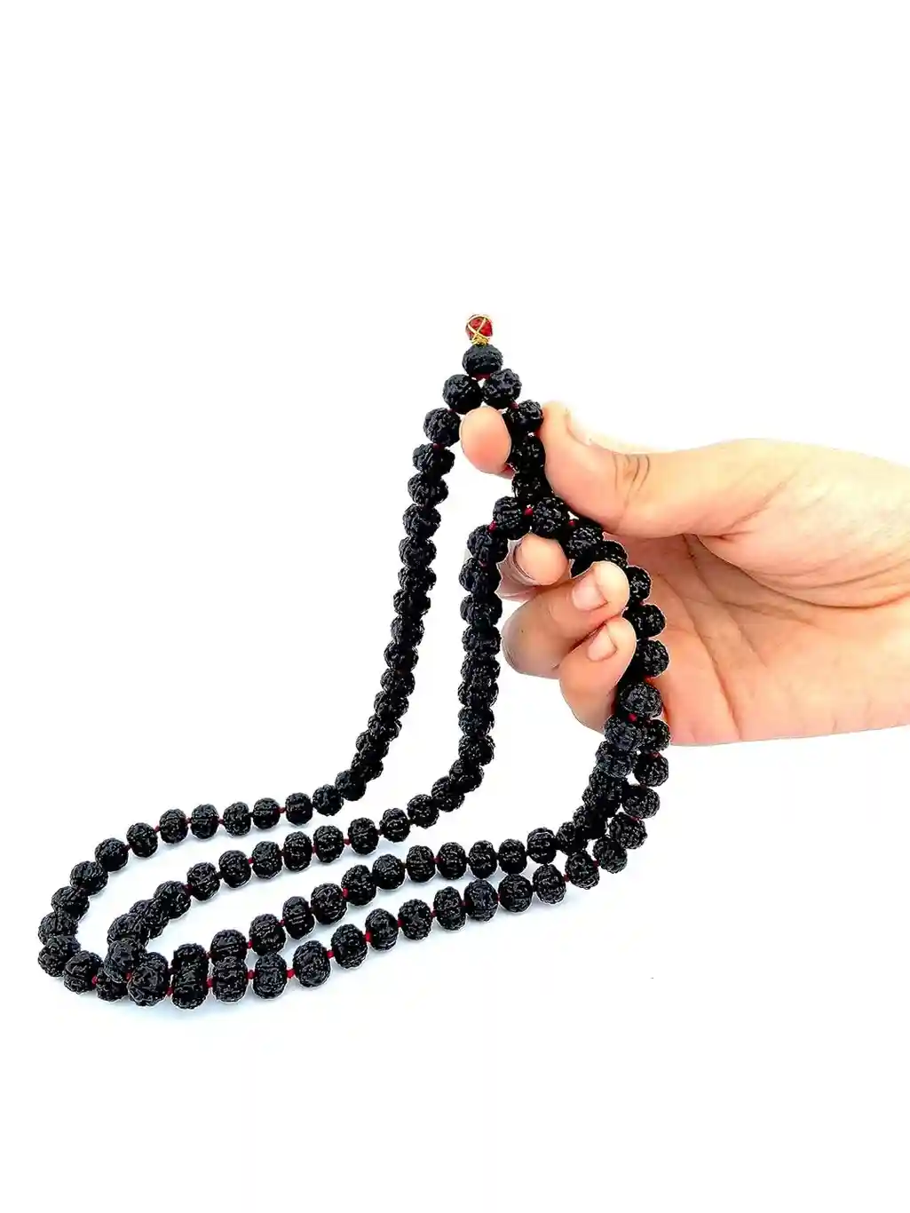Premium Black 5 Mukhi Rudraksha Mala | Spiritual Jewelry