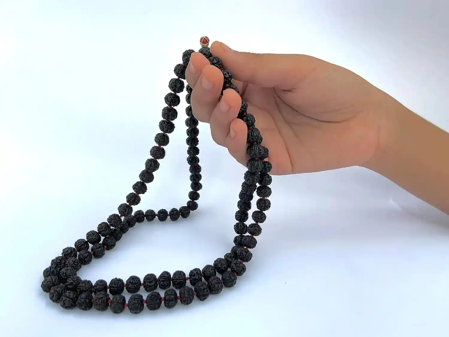 Premium Black 5 Mukhi Rudraksha Mala | Spiritual Jewelry