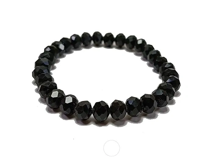 Premium Black Diamond Cut Crystal Bracel...