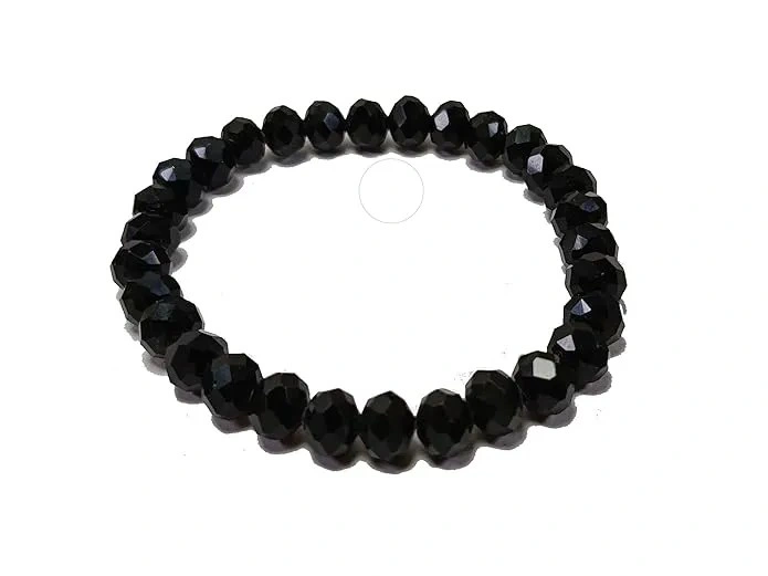 Premium Black Diamond Cut Crystal Bracelet | Unisex Jewelry