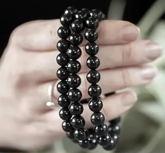 Premium Black Beaded Bracelet | Unisex Fashion Jewelry