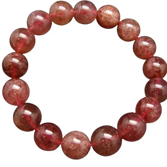 12 MM Red Natural Stone Bracelet
