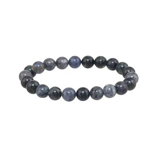 12 MM Black Natural Stone Bracelet