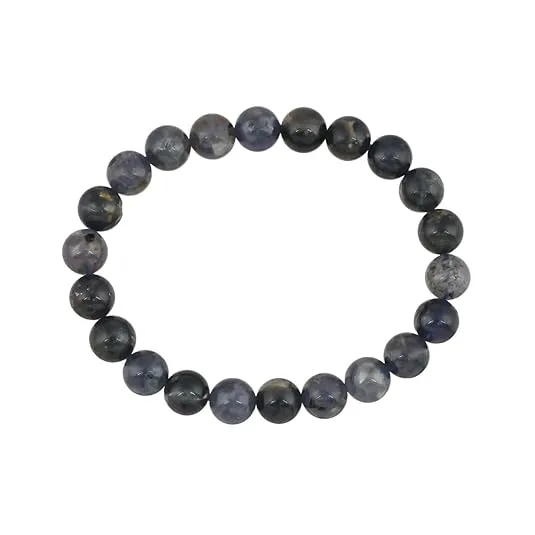 12 MM Black Natural Stone Bracelet