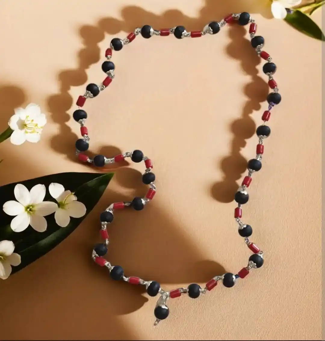 Original Karungali Mala | Natural Ebony Wood Japa Mala for Meditation, Prayer & Spiritual Healing