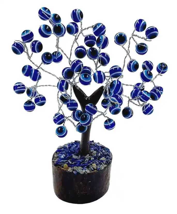 Premium Blue Agate Tree for Wealth, Harmony & Peace