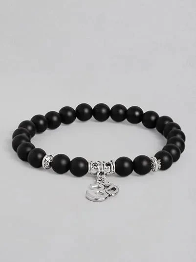 Karungali Black Beaded Bracelet | Traditional Wooden Wrist Band