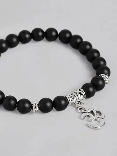 Karungali Black Beaded Bracelet | Traditional Wooden Wrist Band