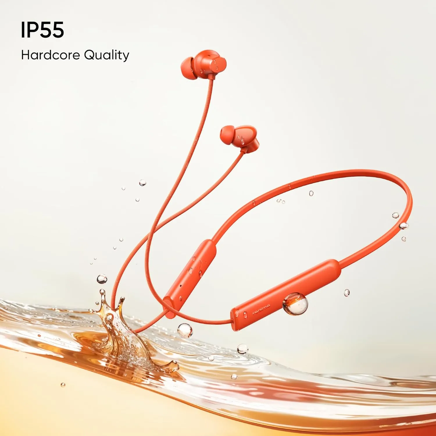 Realme Buds Wireless 5 Lite Bluetooth Neckband with 12.4mm Bass Driver | 35 Hours Playback | Void Black | WinnXi