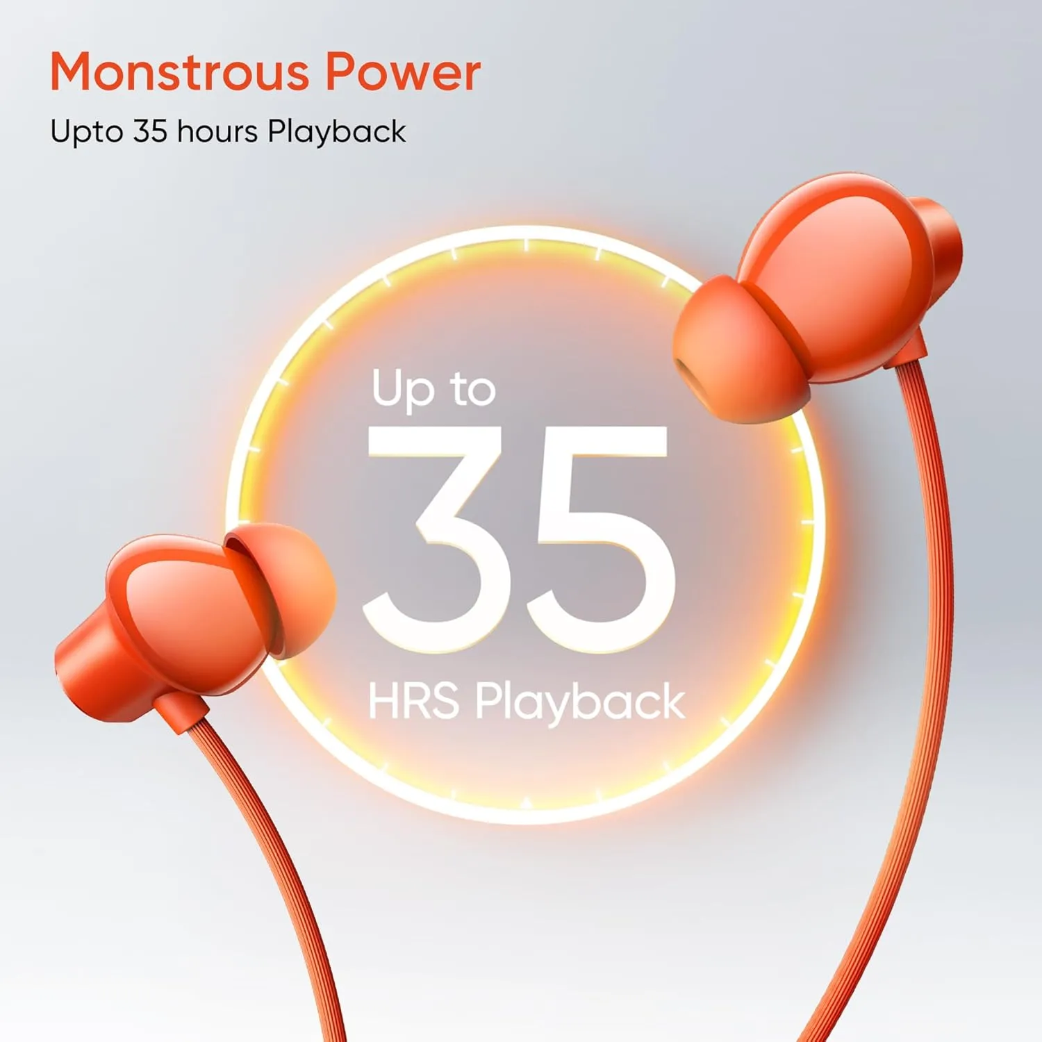 Realme Buds Wireless 5 Lite Bluetooth Neckband with 12.4mm Bass Driver | 35 Hours Playback | Void Black | WinnXi