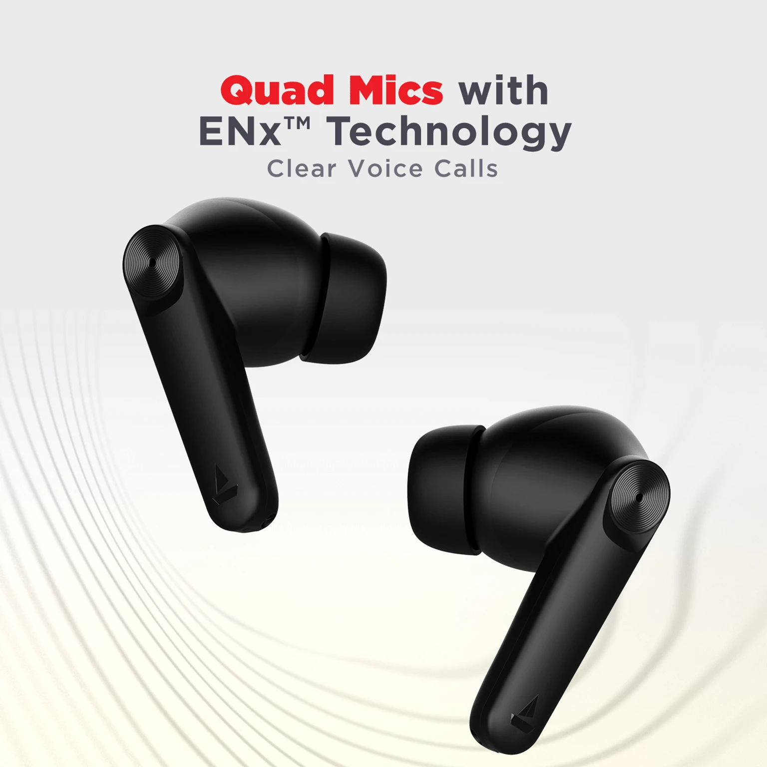boAt Airdopes Atom 83 TWS Earbuds with 13mm Drivers | 50 Hours Playtime | Quad Mics ENx | Bluetooth 5.3 | Carbon Black | WinnXi