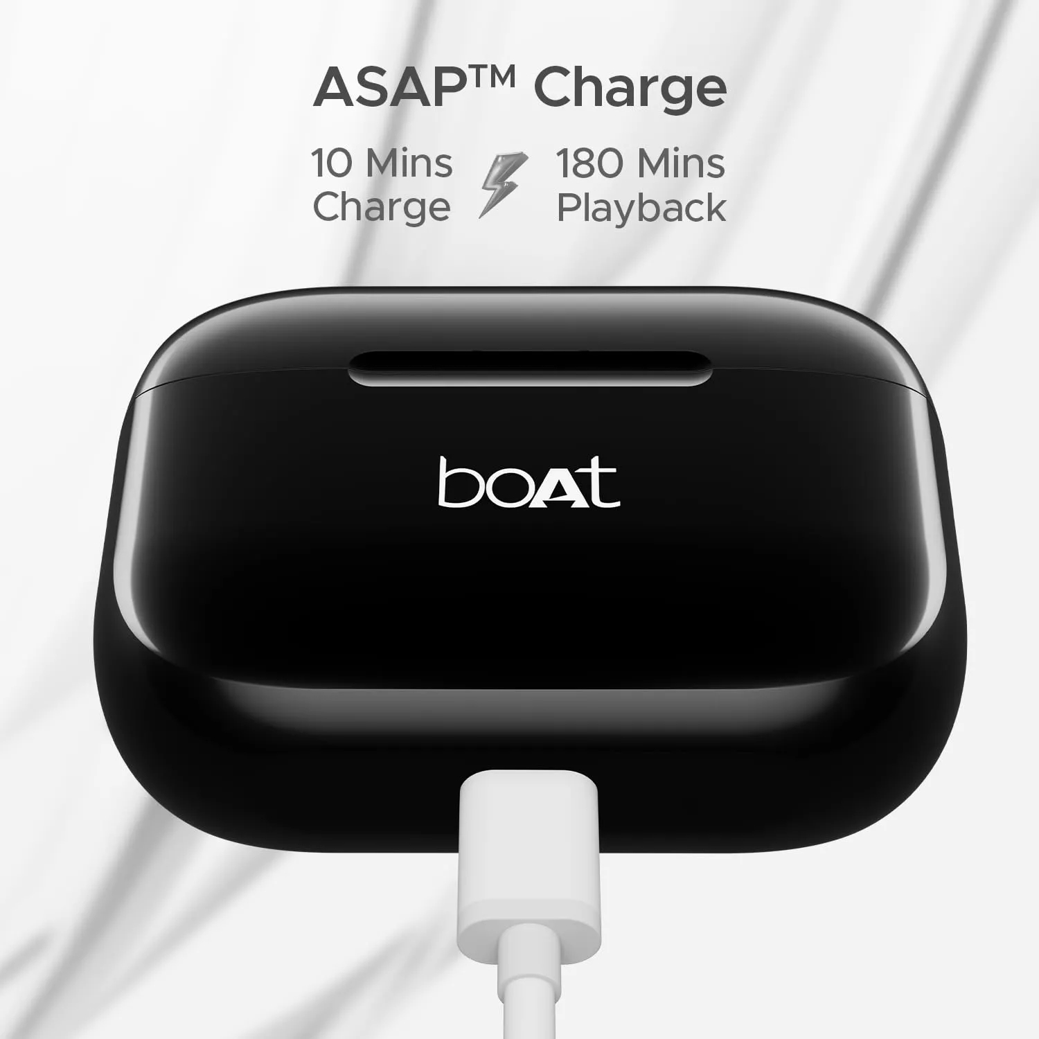 boAt Airdopes 301 TWS Earbuds with Mic, 75H Playtime, Quad Mics with ENx, 50ms Low Latency, ASAP Charge, IWP Technology, 10mm Drivers, Bluetooth 5.3, IPX5, Arctic Whisper