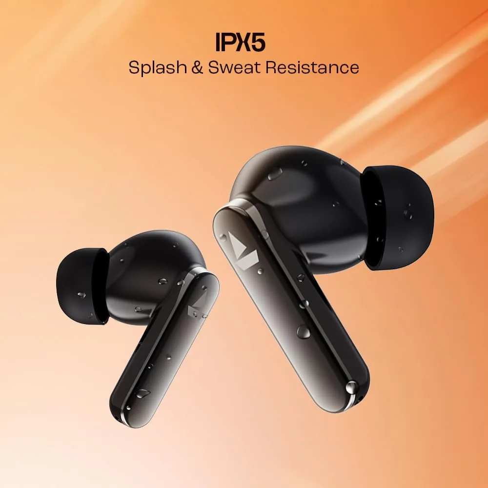 boAt Airdopes 301 TWS Earbuds | 75H Playtime | 50ms Low Latency | Midnight Shadow | WinnXi