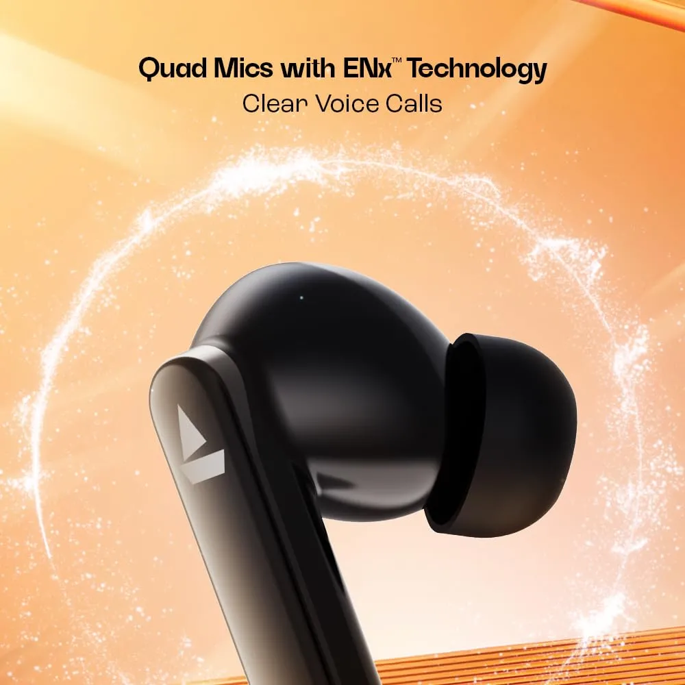 boAt Airdopes 301 TWS Earbuds | 75H Playtime | 50ms Low Latency | Midnight Shadow | WinnXi