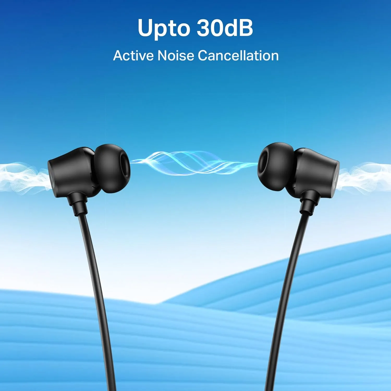 boAt Rockerz 301/ZEN ANC Neckband | 40H Battery | 30dB ANC | 13mm Drivers | Onyx Black | WinnXi