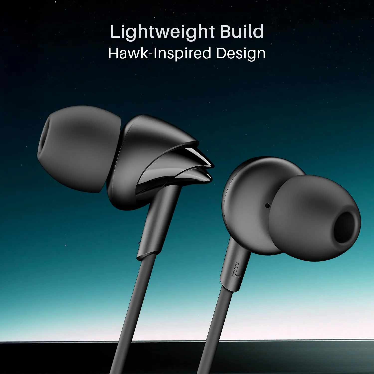 boAt Bassheads 300C Wired Earphones with Type-C Jack, 10mm Drivers, In-Line Mic, Multifunction Controls, Voice Assistant, 120cm Cable, Active Black