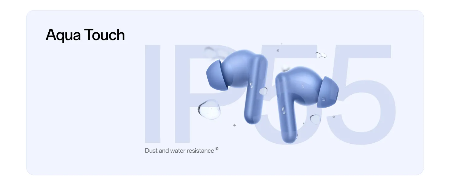 OnePlus Nord Buds 3r TWS Earbuds with 54H Playback, 12.4mm Titanium Drivers, 2-Mic AI Call Noise Cancellation, 47ms Low Latency, Bluetooth 5.4, Dual Connection, Aura Blue