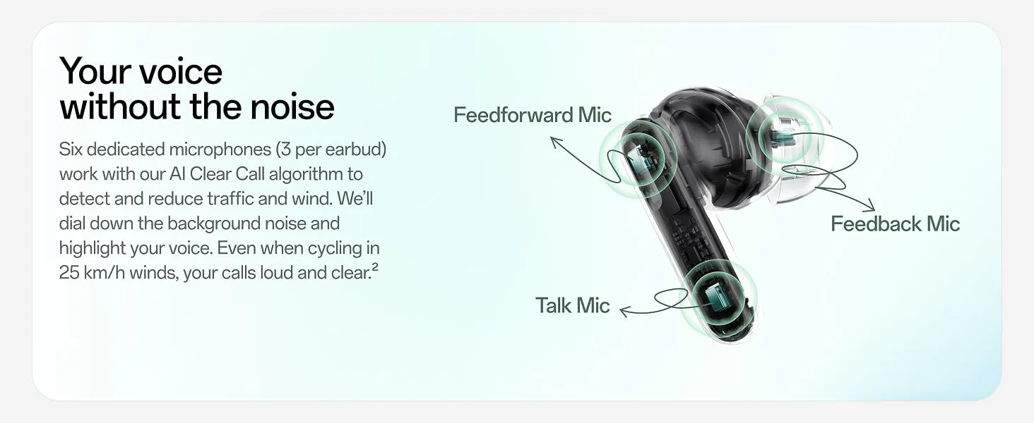 OnePlus Nord Buds 4 TWS Earbuds with 52dB Real-Time ANC, 54H Playback, 6-Mic AI Clear Calls, Spatial Audio, 47ms Low Latency, Bluetooth 6.1, Fast Charge, Stellar Black