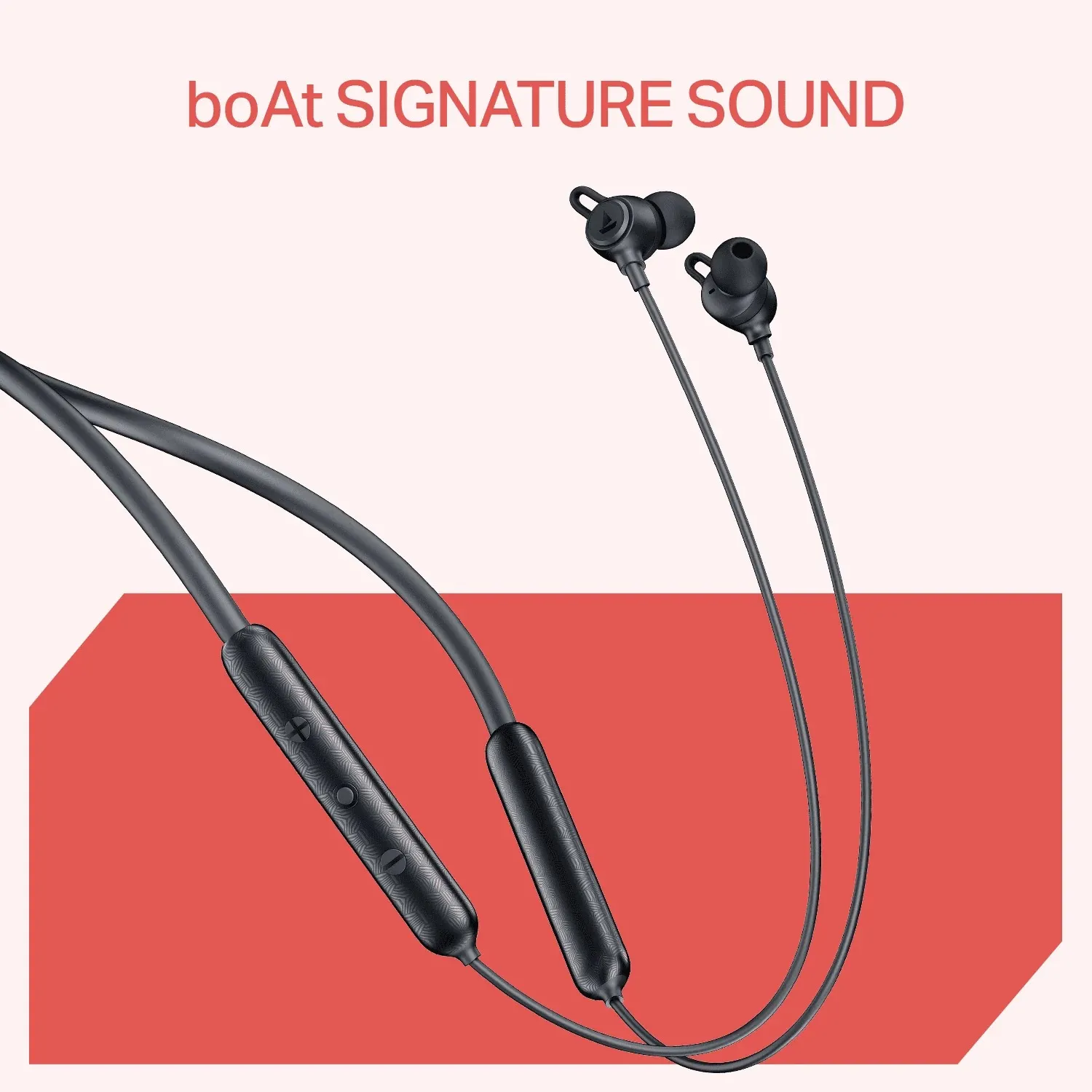 boAt Rockerz Strive Wireless Neckband with 10mm Drivers, 30H Playback, ENx Technology, 60ms Low Latency, Bluetooth 5.3, ASAP Charge, IPX5, Dual Pairing, Onyx Black