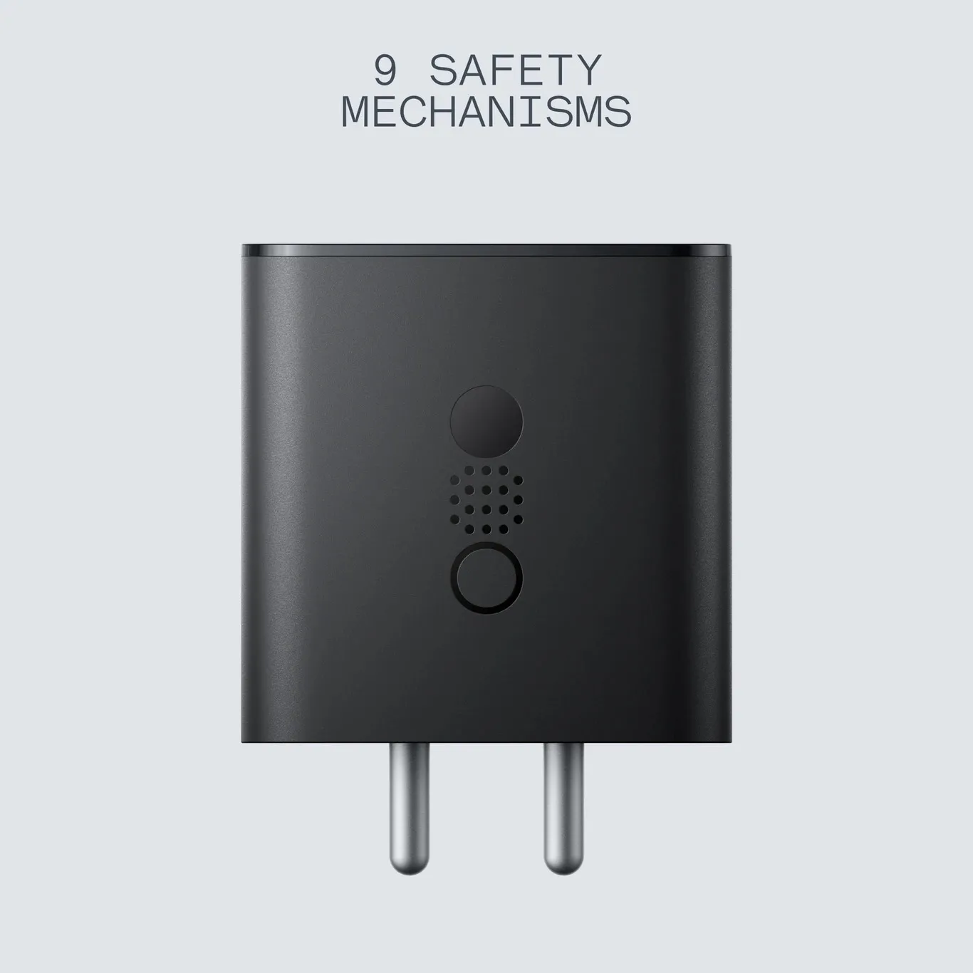 CMF by Nothing Power 100W GaN Fast Charger with 3 Ports, USB-C & USB-A, Detachable Cable, Dark Grey