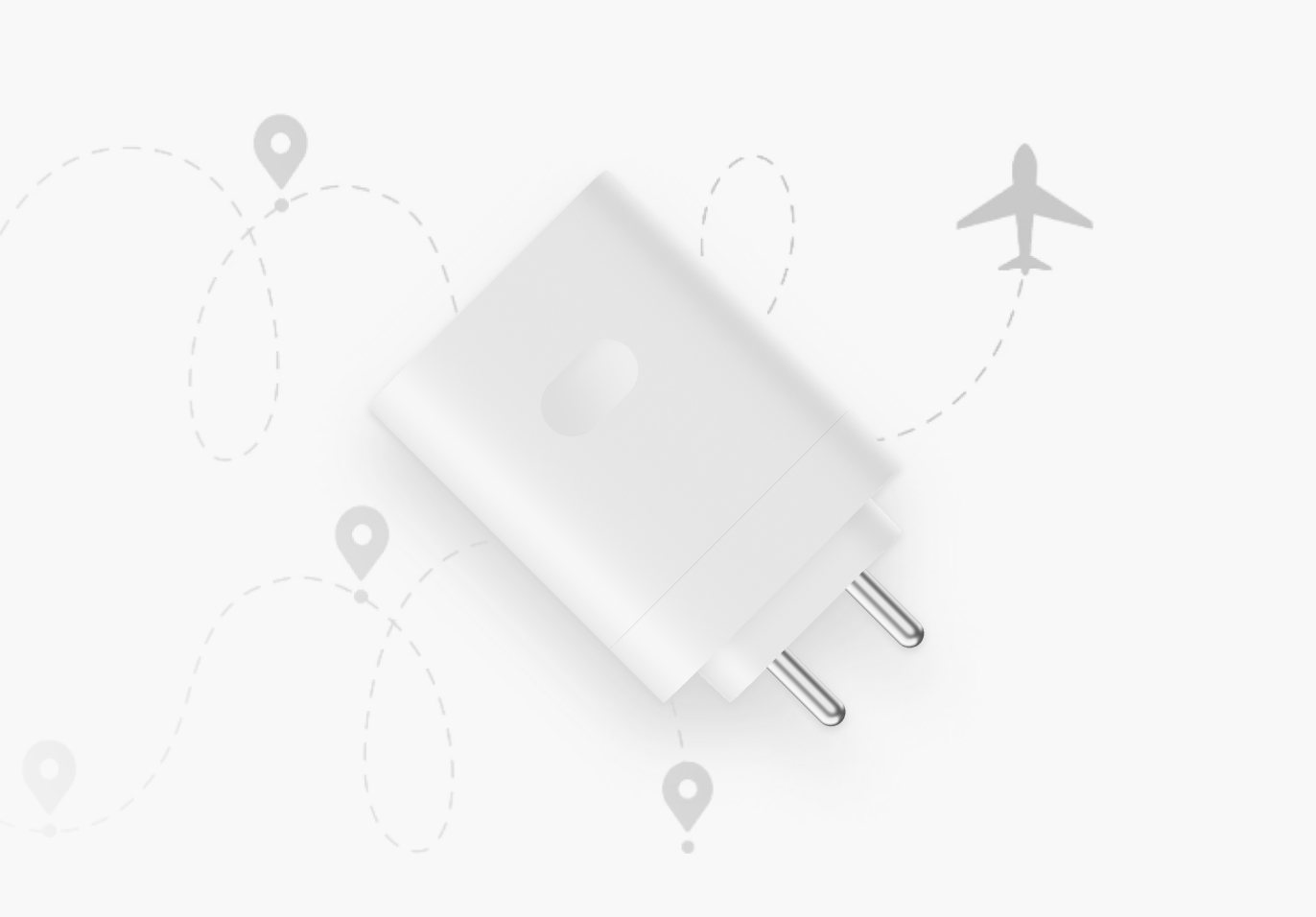 OnePlus SUPERVOOC 100W Fast Power Adapter, Wall Charger, White
