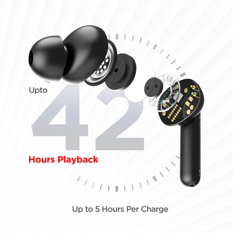 boAt Airdopes 148 Wireless Earbuds | 42H Playback | 8mm Drivers | ENx™ Technology