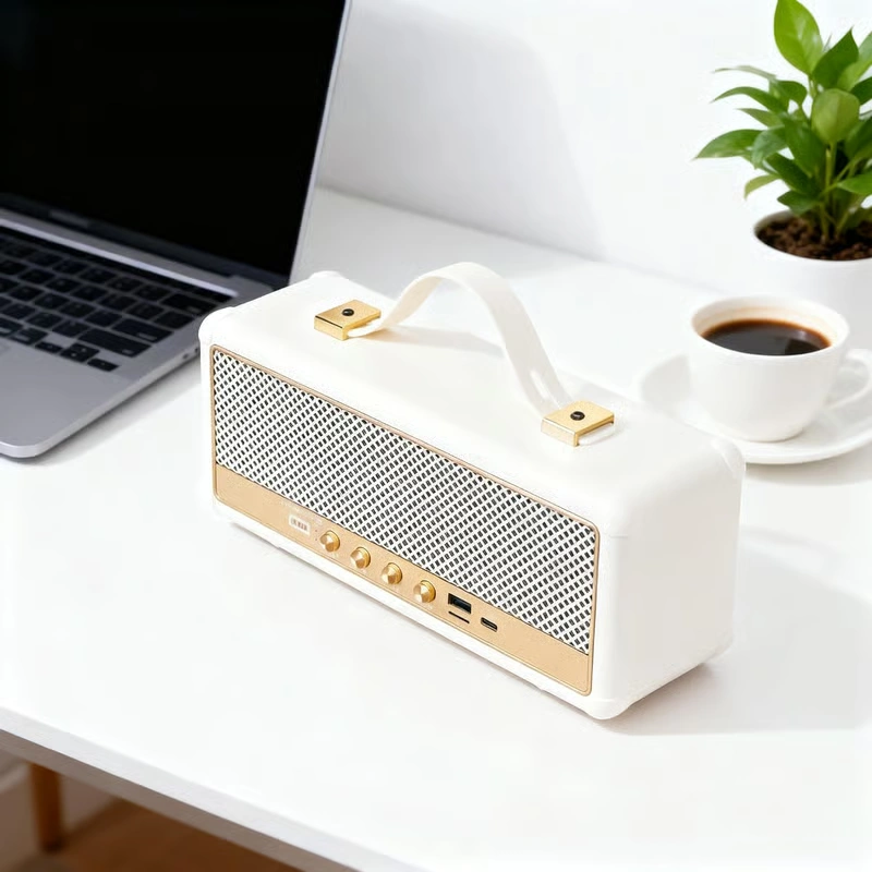 Stockwell Iii M30 Bluetooth Speaker, Portable Retro Design, 16w, Black/white, Built-in 1500mah Battery (white)