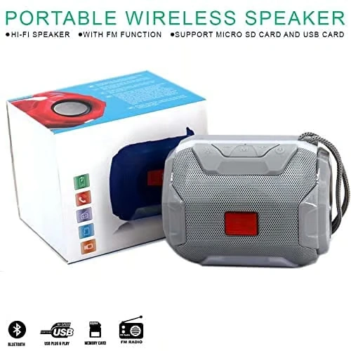 A005 Bass Splashproof Wireless Bluetooth Speaker With Usb | Mic | Aux | Sd Card for All Laptop, Tablet & Smartphone (assorted Colour)