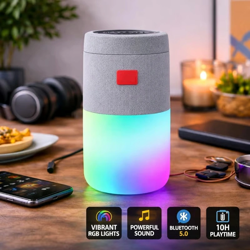 Latest S7 (portable Bluetooth Speaker) Dynamic Thunder Sound High Quality Bass 5 W Multi-compatibility Modes, Rgb Lights Bluetooth Speaker With Phone Stand (multi-coloured, Stereo Channel)