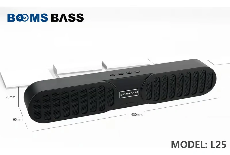 Latest Booms Bass L-25 Hd Sound Portable Wireless Bluetooth Speaker for Mobile Computer & Lcd Tv 10 W Bluetooth Speaker (multicolour, Stereo Channel)