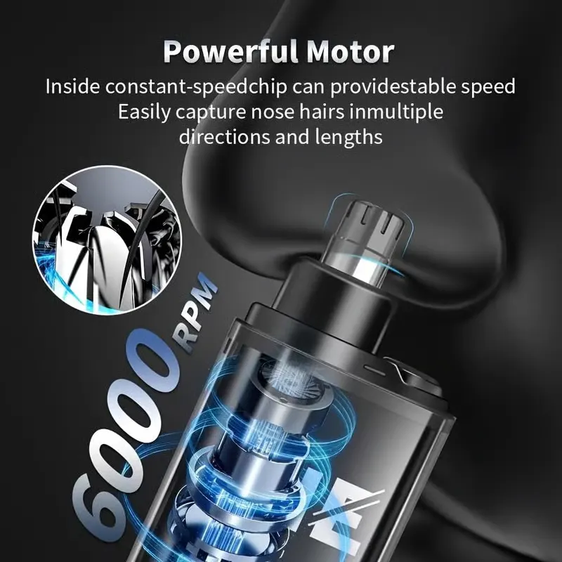 Nose and Ear Hair Trimmer for Men & Women, 2026 Mini Nose Hair Trimmer Clipper With Led Display, Professional Waterproof Dual Edge Blades Nasal Trimmer Clippers for Travel (multicolor)