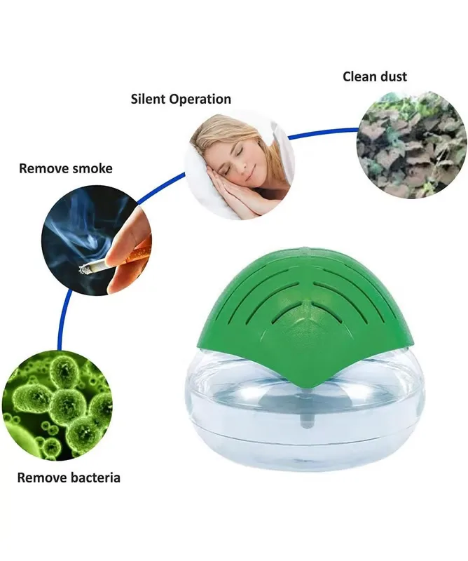 Portable Aroma Essential Oil Diffuser, Electric Water Vapor Humidifier.green Leaf Design for Home and Office