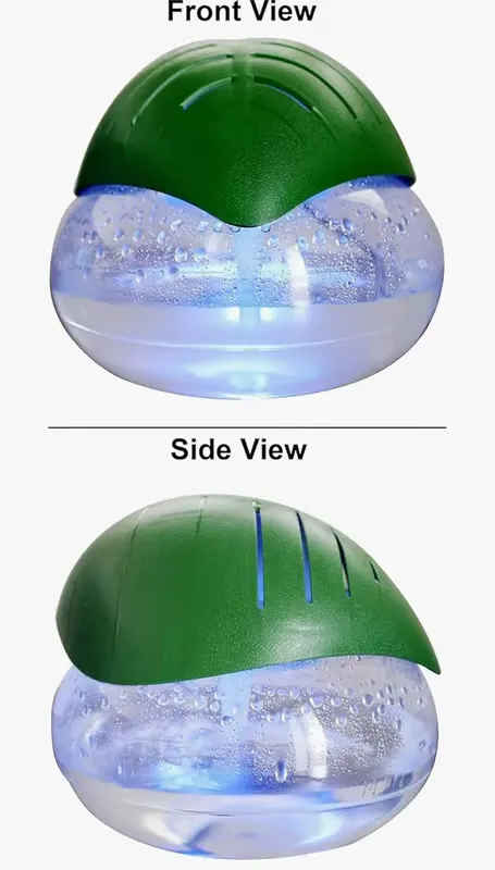 Portable Aroma Essential Oil Diffuser, Electric Water Vapor Humidifier.green Leaf Design for Home and Office