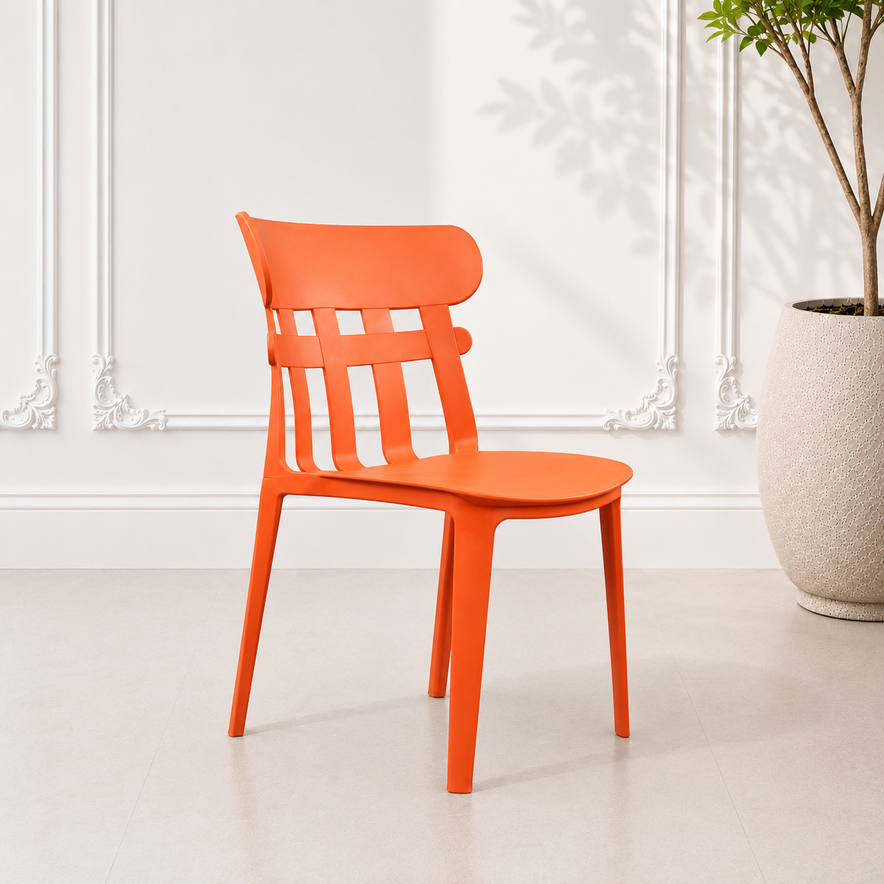 Ruby Cafe Chair for Cafeteria | Without...