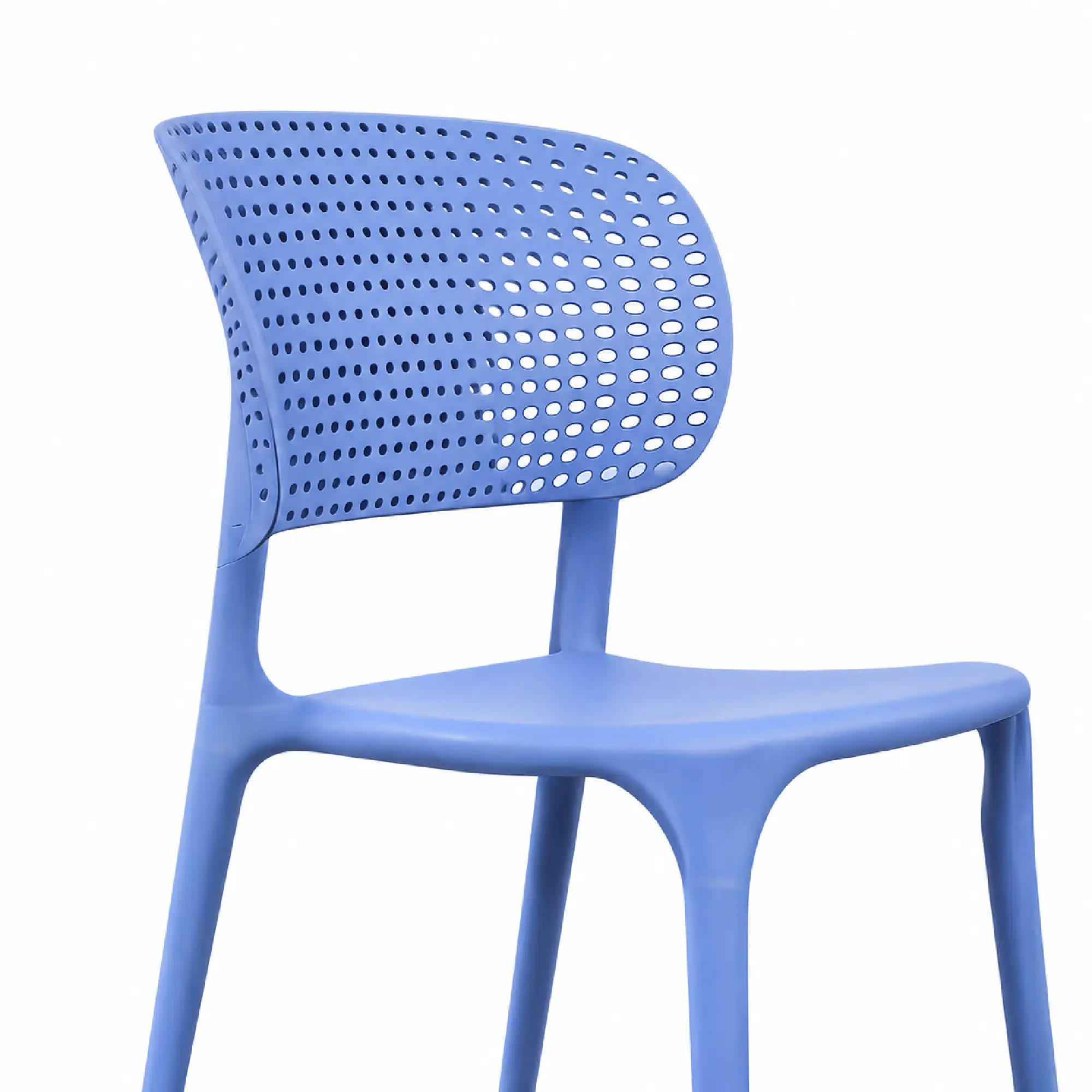 Casper Cafe Chair for Cafeteria | Armless Chair | Accent Chair for Living Room, Home, Balcony, Bedroom, Cafe, Restaurant and Hotels | 3- Year Warranty | Set of 2 | Plastic |