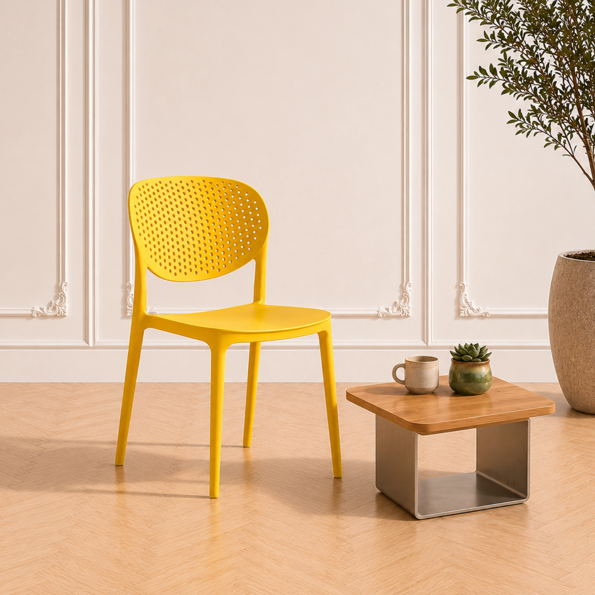 Pixel Stackable Armless Chair | Accent C...