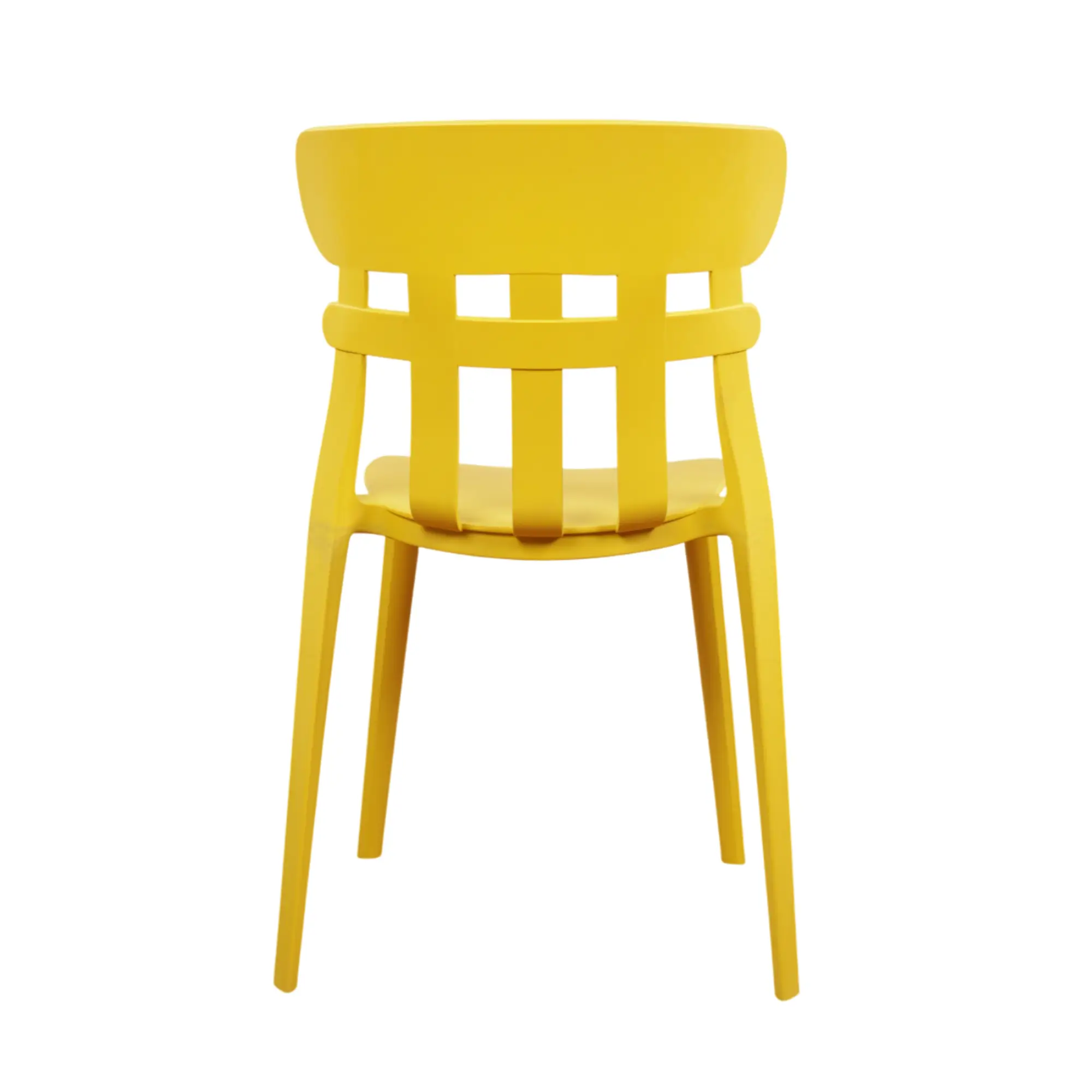 Ruby Cafe Chair for Cafeteria | Without Arm Chair | Accent Chair for Living Room, Home, Balcony, Bedroom, Cafe, Restaurant and Hotels | 3- Year Warranty | Set of 4 | Plastic