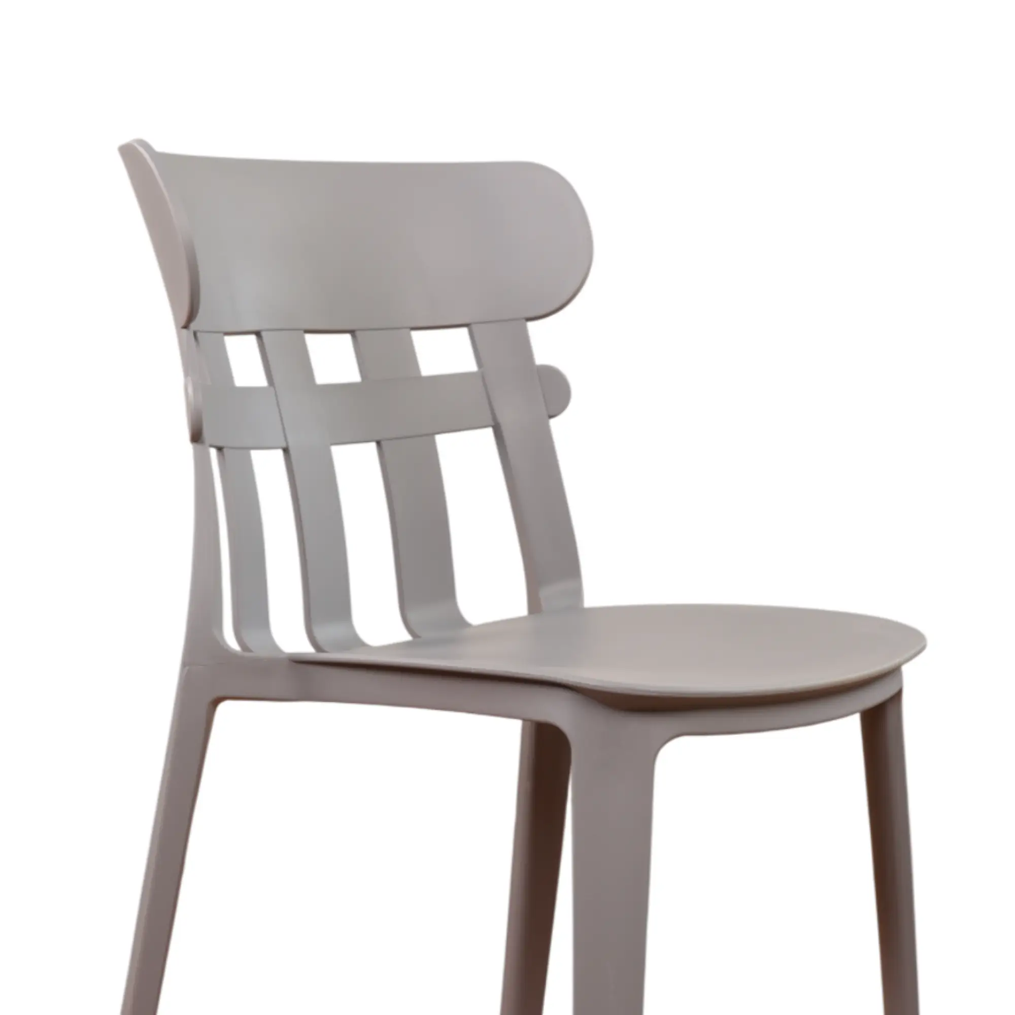 Ruby Cafe Chair for Cafeteria | Without Arm Chair | Accent Chair for Living Room, Home, Balcony, Bedroom, Cafe, Restaurant and Hotels | 3- Year Warranty | Set of 6 | Plastic