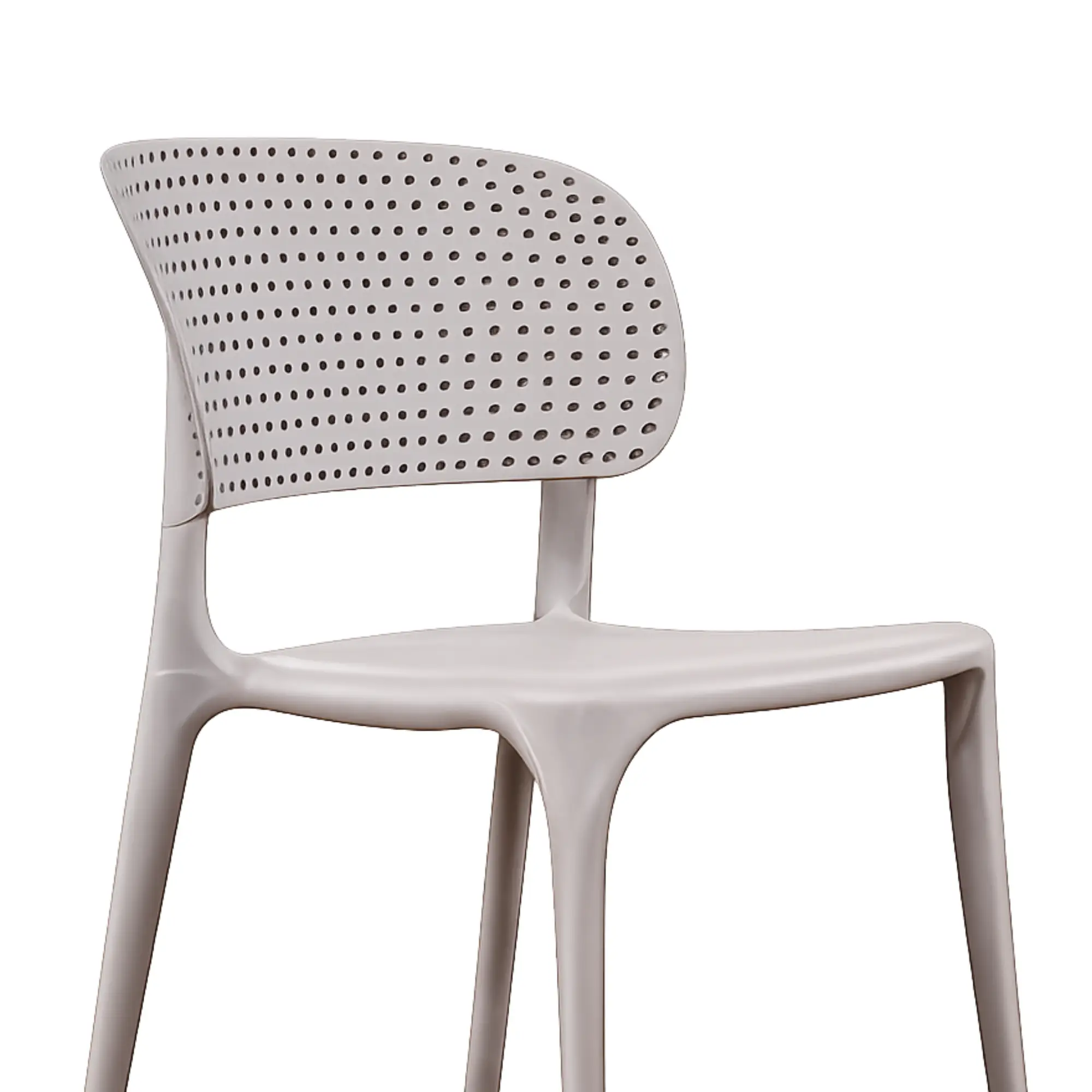 Casper Cafe Chair for Cafeteria | Armless Chair | Accent Chair for Living Room, Home, Balcony, Bedroom, Cafe, Restaurant and Hotels | 3- Year Warranty | Set of 6 | Plastic