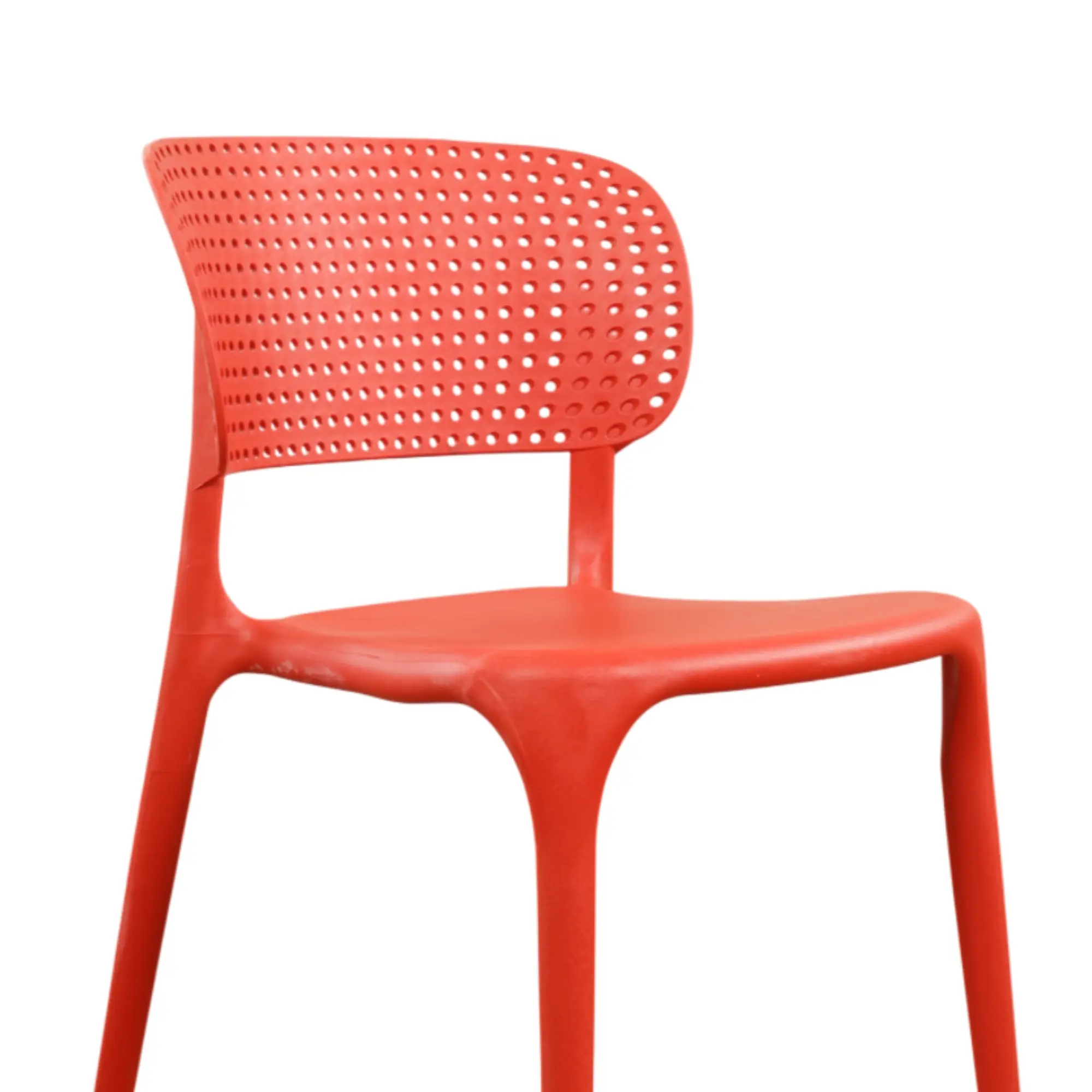 Casper Cafe Chair for Cafeteria | Armless Chair | Accent Chair for Living Room, Home, Balcony, Bedroom, Cafe, Restaurant and Hotels | 3- Year Warranty | Set of 6 | Plastic