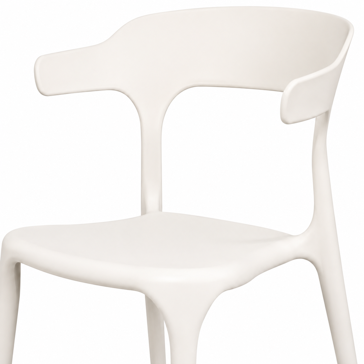 Cafe Chairs Arm Chair | Accent Chair for Indoor & Outdoor Use | Living Room, Home, Balcony, Bedroom, Cafe, Restaurant and Hotels | 3-Year Warranty | Set of 2 | Plastic