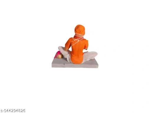 Krishnanagar Handmade Clay Gift & Décor – Basic Sitting Human Figure Miniature Idol (Priest)