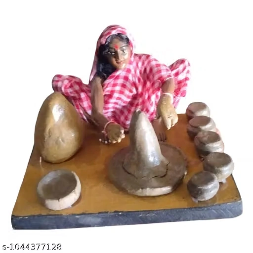 Handmade Women potter figurine