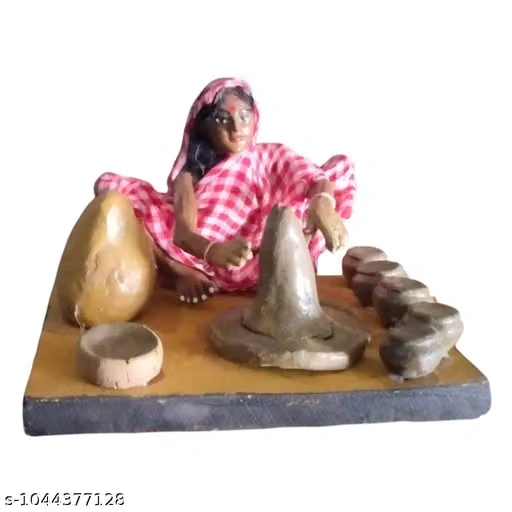 Handmade Women potter figurine