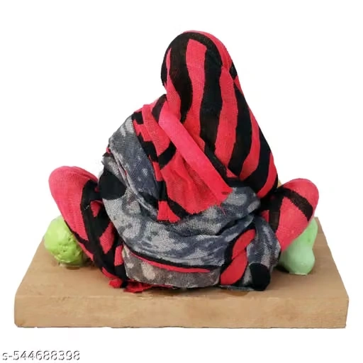 Krishnanagar Handmade Clay Gift & Décor | Basic- Sitting Human Figure Miniature Idol - Mother's Hand Cooking